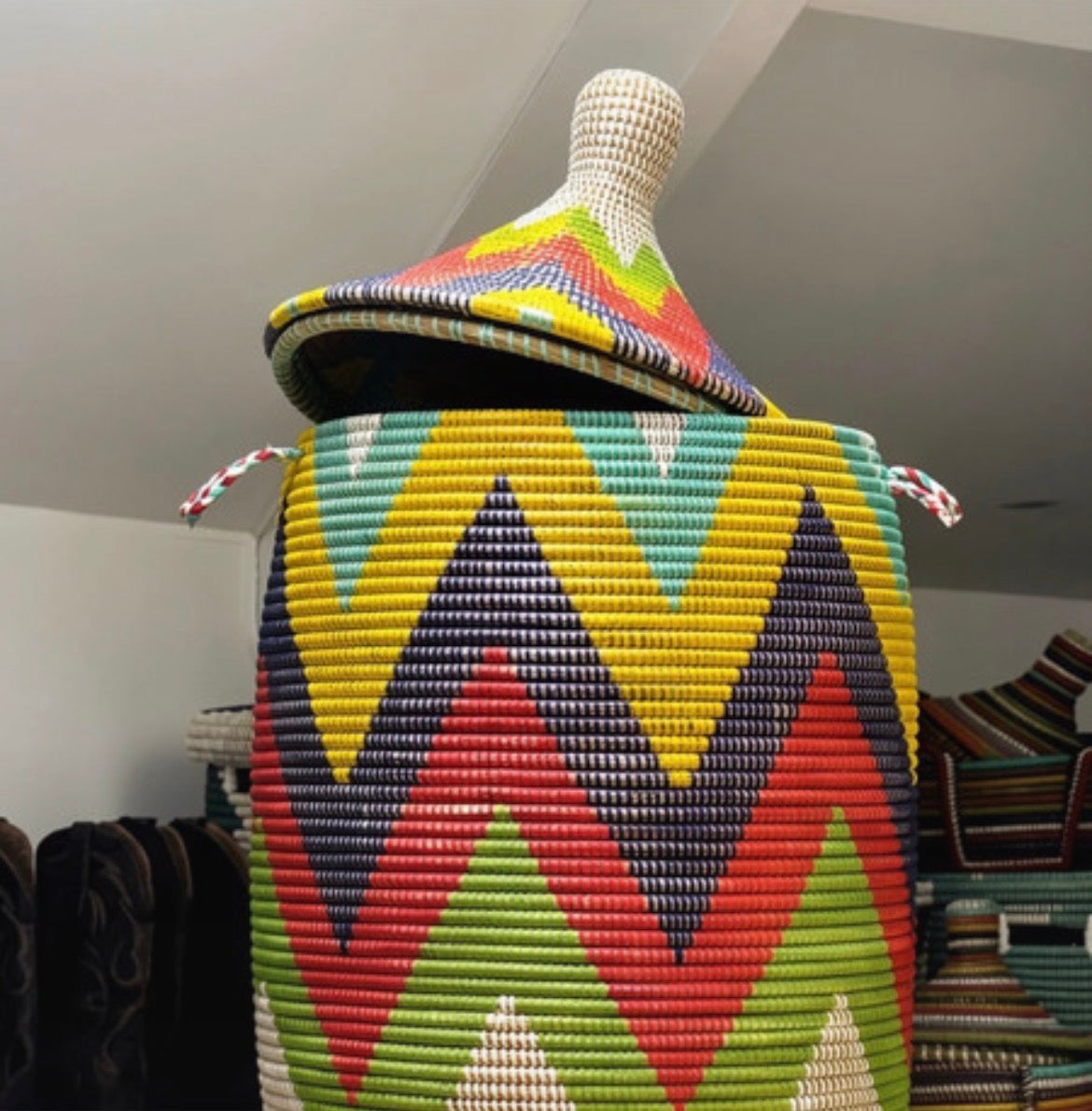 Handwoven Ngay Basket from Senegal