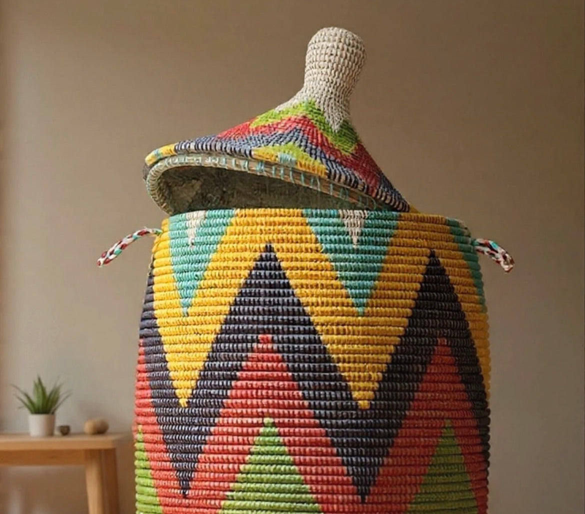 Handwoven Ngay Basket from Senegal
